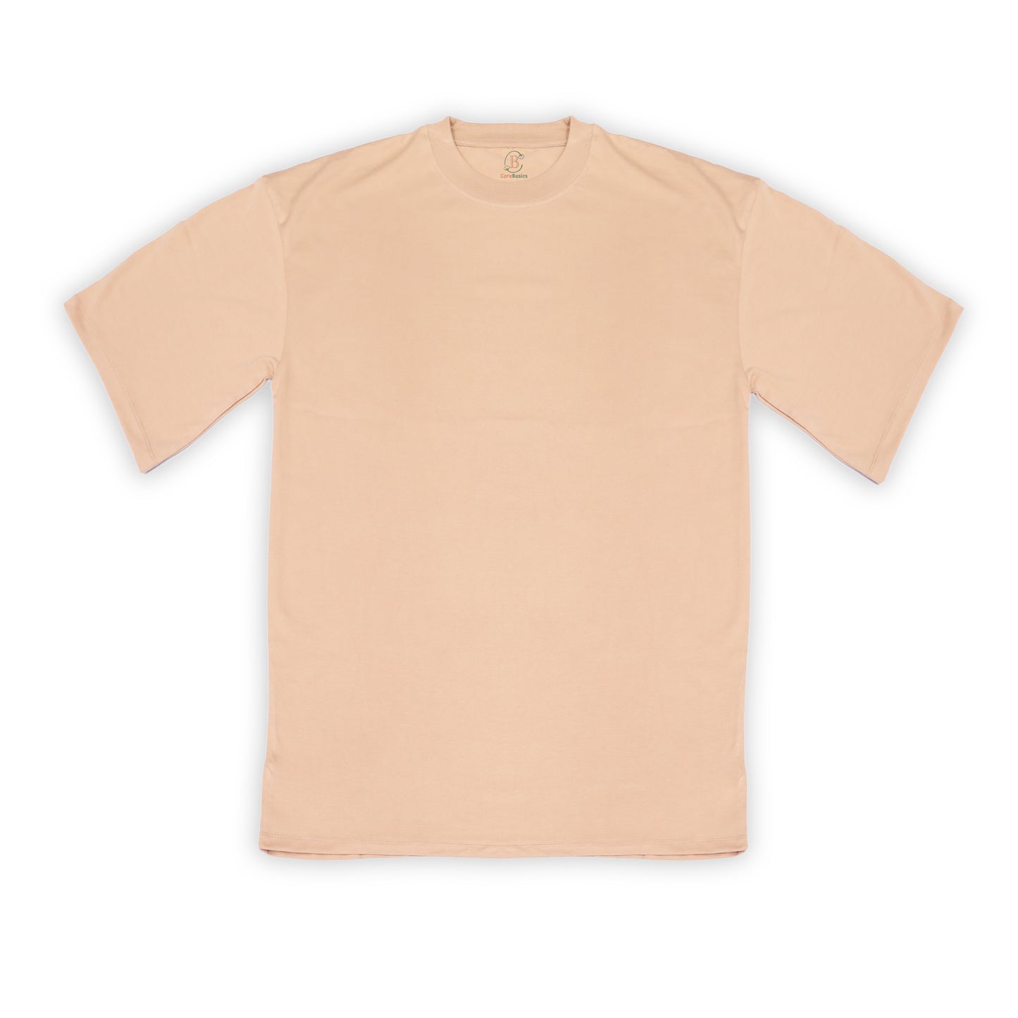 Oversized Cotton Tee - Cafe