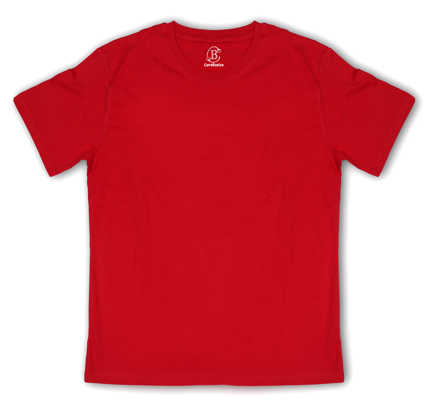 Relaxed Unisex Cotton Tee - Red