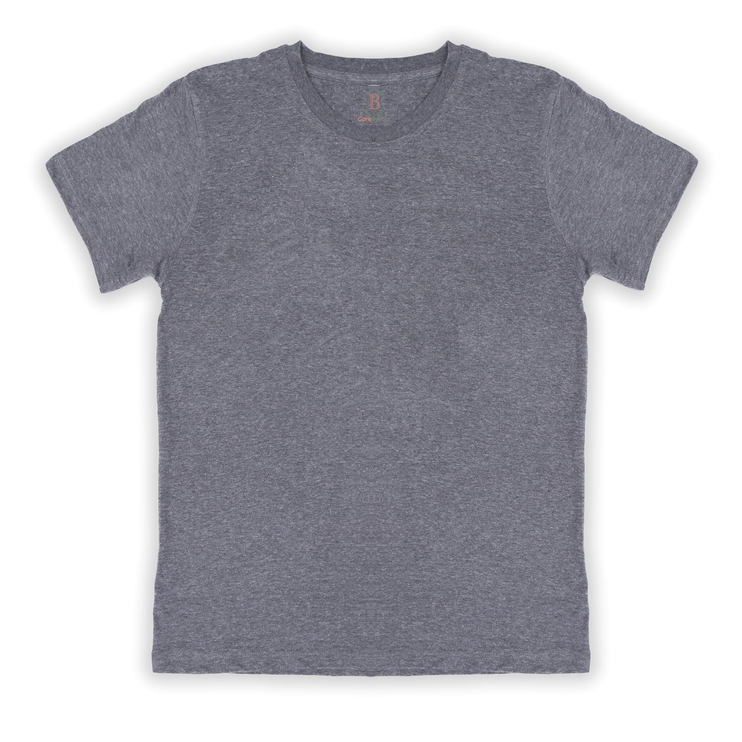 Relaxed Unisex Cotton Tee - Dark Grey Heather