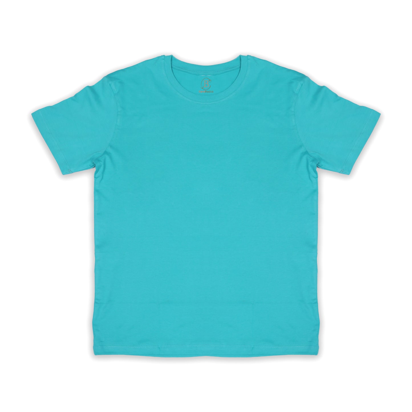 Relaxed Cotton Tee- Cyan