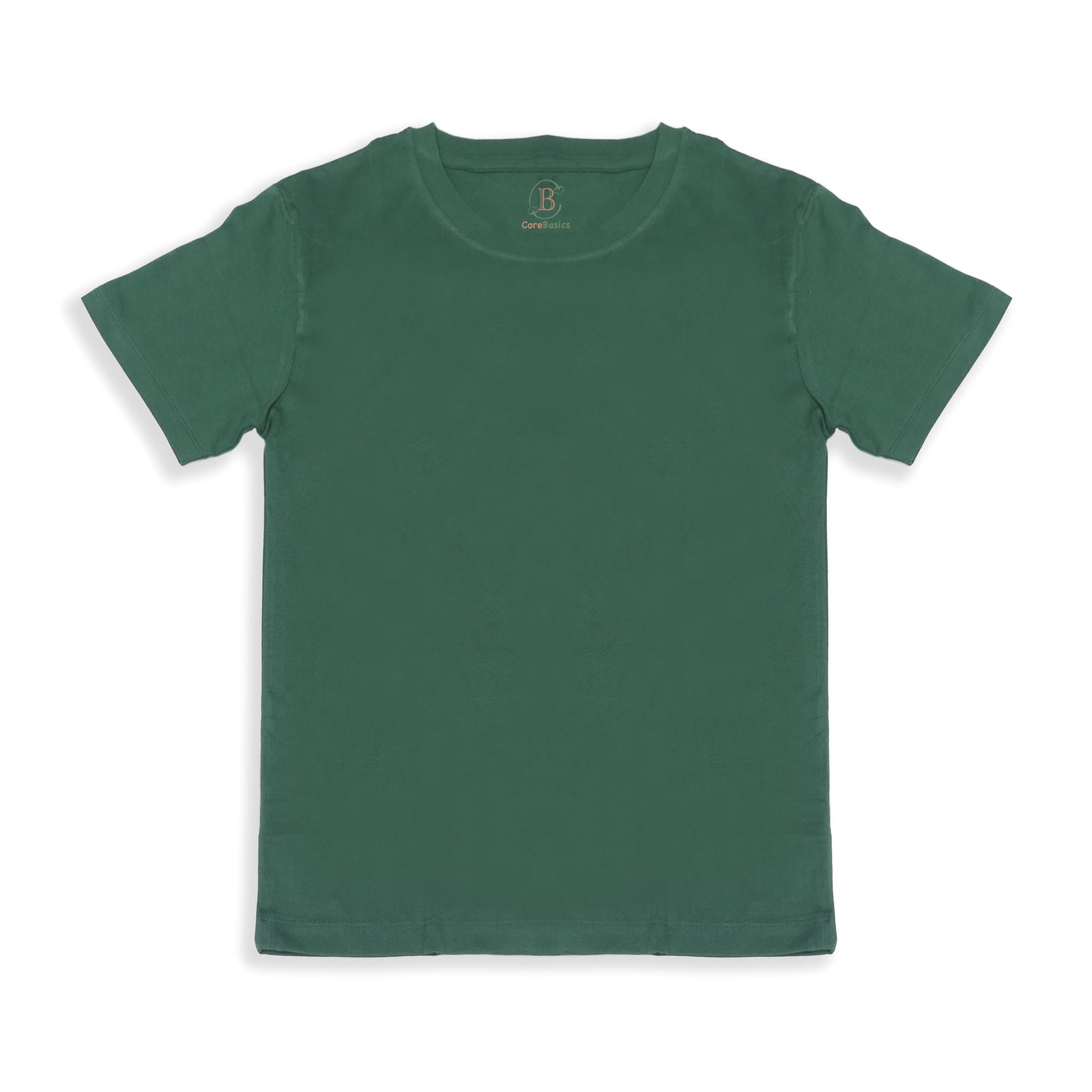 Relaxed Unisex Cotton Tee - Bottle Green