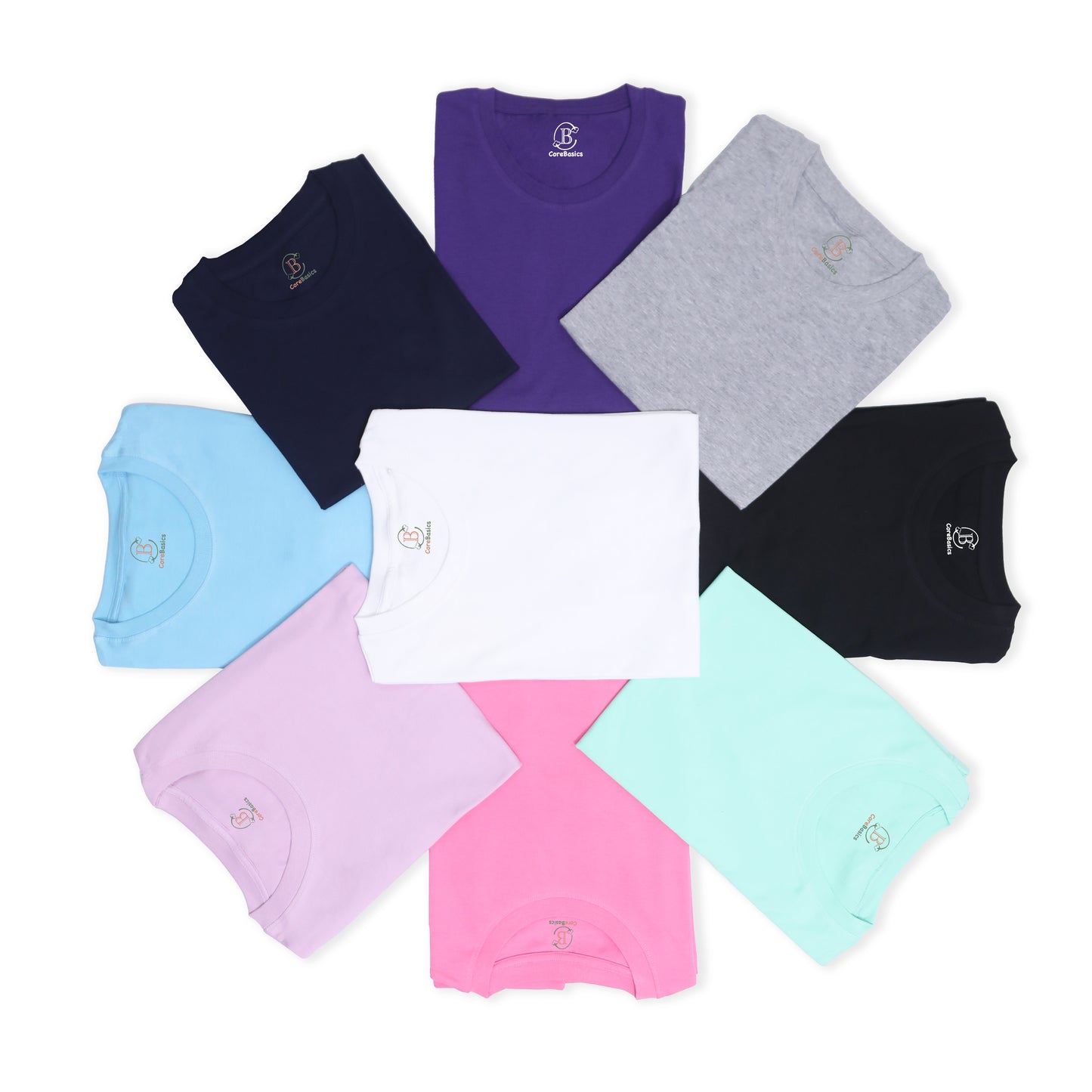 Women Cotton Tee - Candy pink