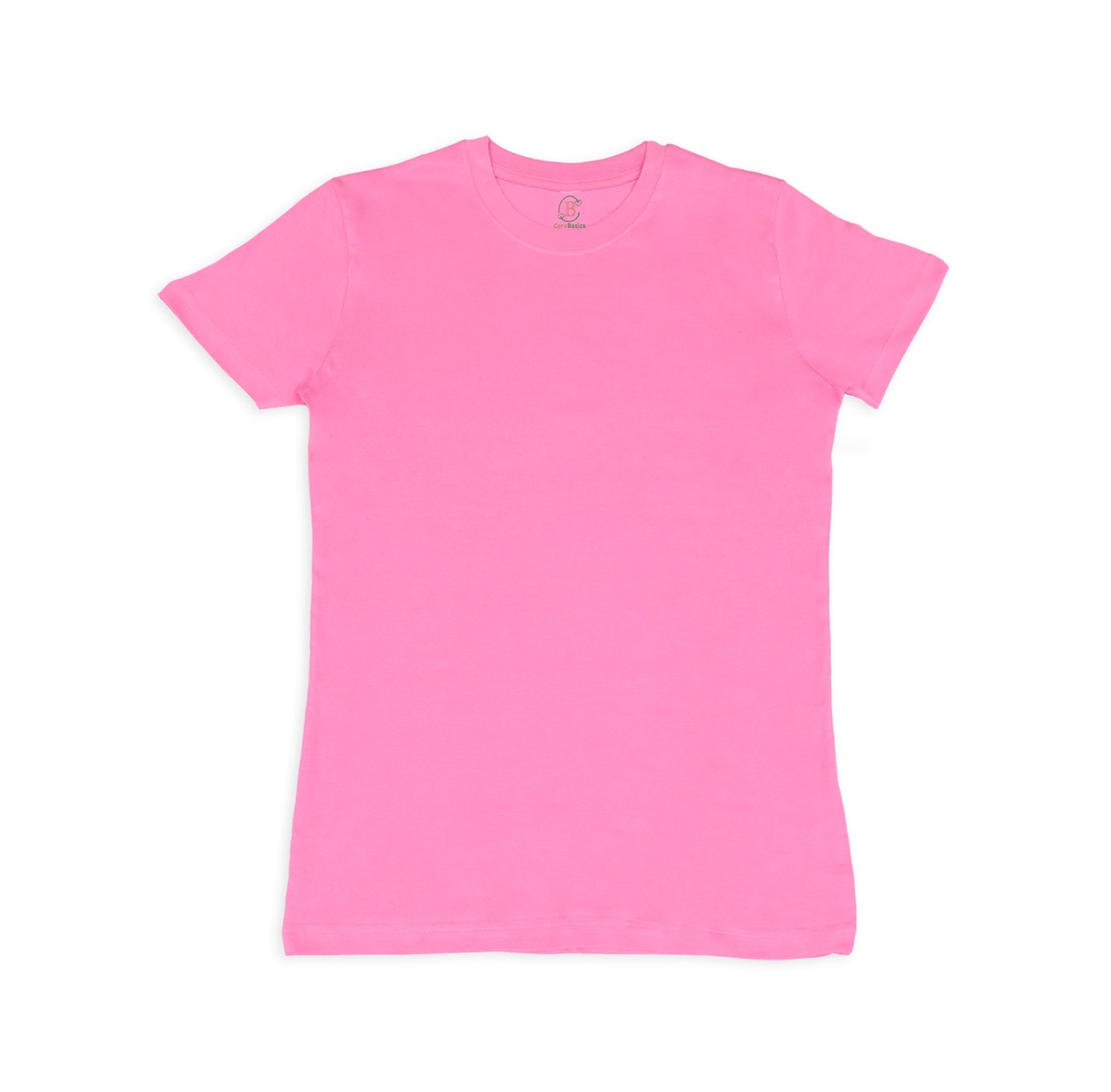 Women Cotton Tee - Candy pink