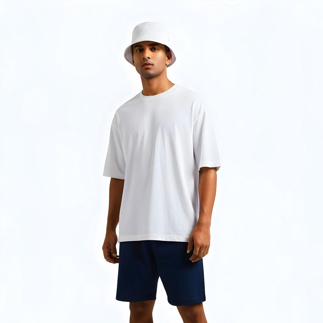 Cotton shorts - Navy Blue