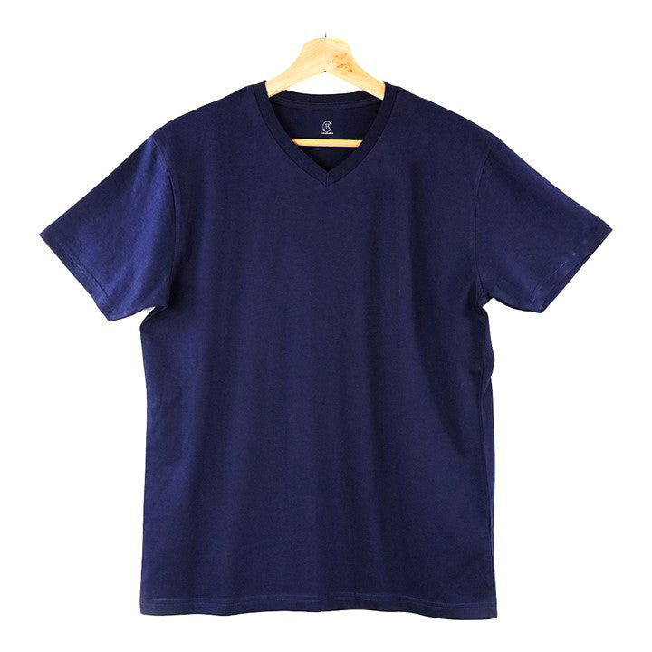 Relaxed V-Neck-Dark Navy Blue
