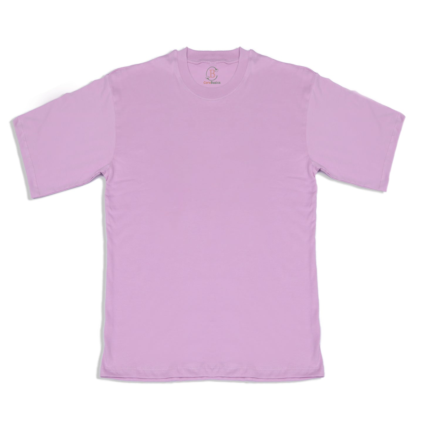 Oversized Cotton Tee - Lilac - 180 GSM