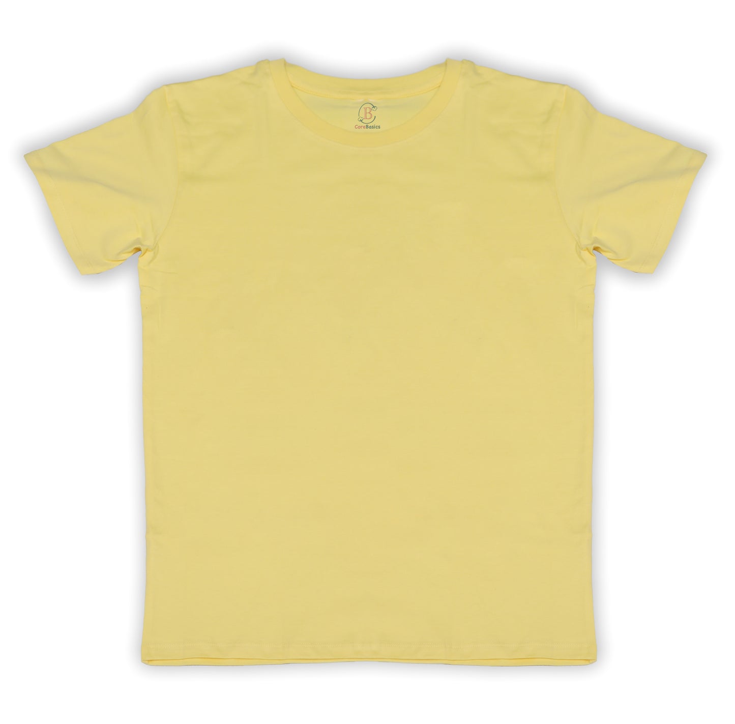 Relaxed Unisex Cotton Tee - Pale Yellow