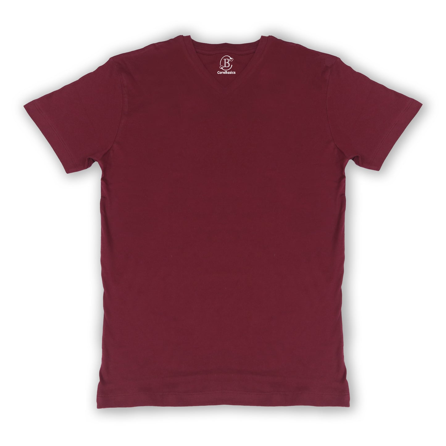 Relaxed V-Neck-Dark Maroon